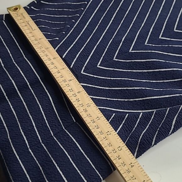 FIT & FLARE OLD NAVY BLUE WHITE SLEEVELESS STRETCH DRESS S SMALL - Picture 3 of 9